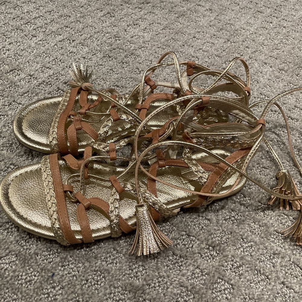 BCBG Generation gold sandals